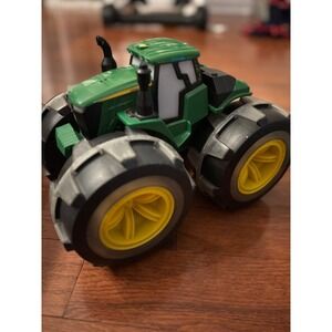 John Deere Monster Treads Light Up Tractor Toy Kids Electronic Play Vehicle Gift